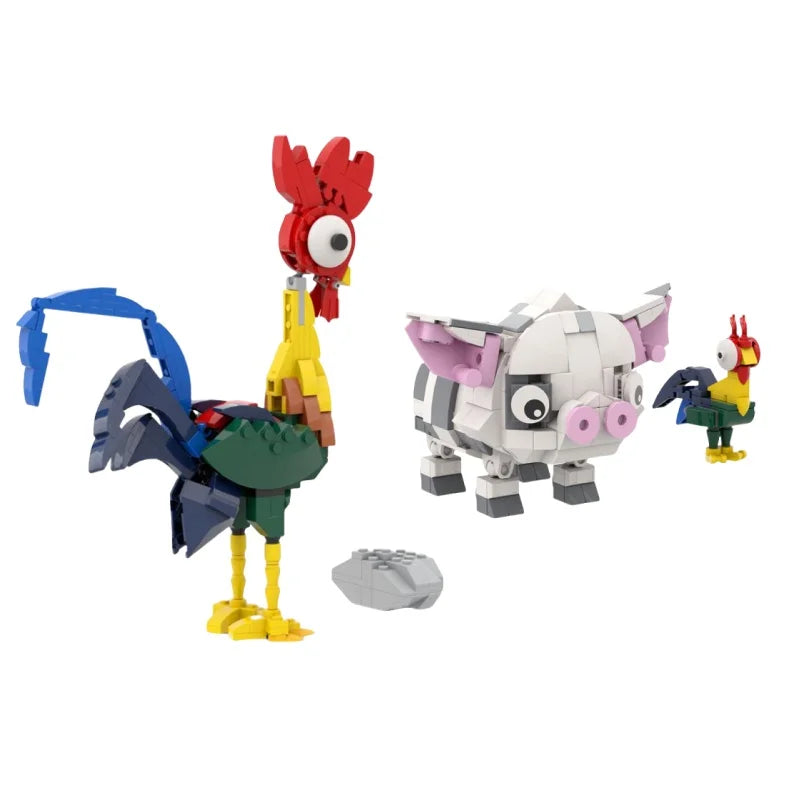 Premium Animal Blocks Building Kit With Moanaed Models For Kids Birthday Gifts And Collectible Animal Ornaments - ToylandEU