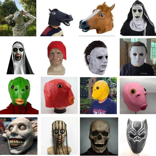 Premium Animal Head Mask Latex Scary Prop For Halloween - ToylandEU