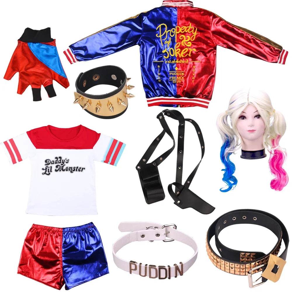 Premium Anime Costume Set For Women With Quinn Wig Included - ToylandEU