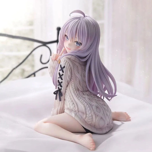 Premium Anime Figure 13cm Elaina Sweater Doll Desk Decor - ToylandEU