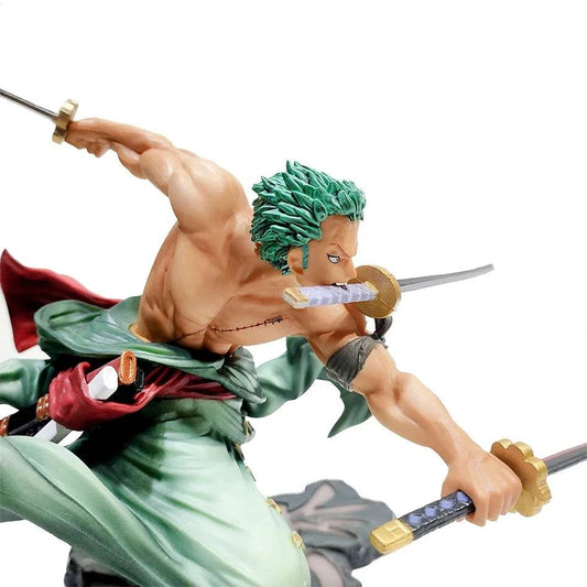Premium Anime Figure Zoro Three Sword 10cm For Collectors - ToylandEU