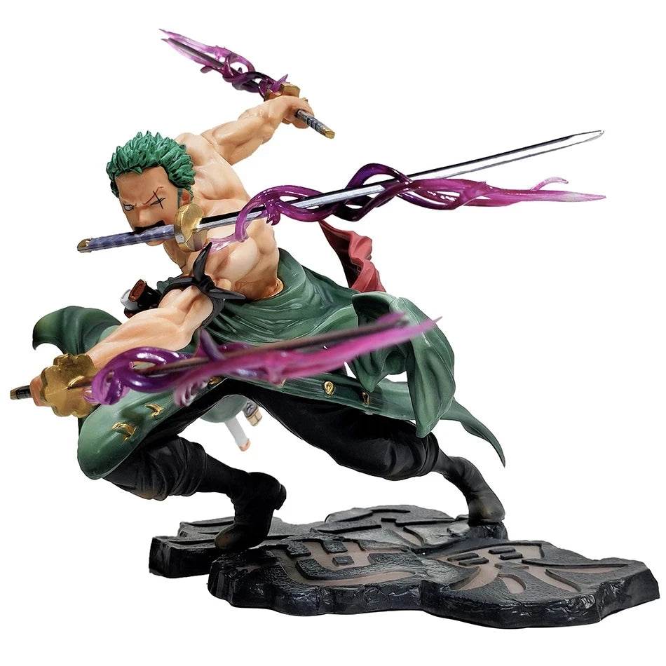 Premium Anime Figure Zoro Three Sword 10cm For Collectors - ToylandEU