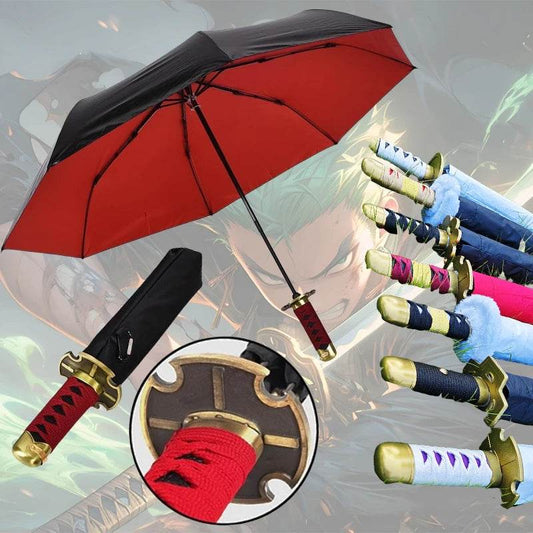 Premium Anime Katana Umbrella UV Block Design for Adults Inspired by Roronoa Zoro - ToylandEU