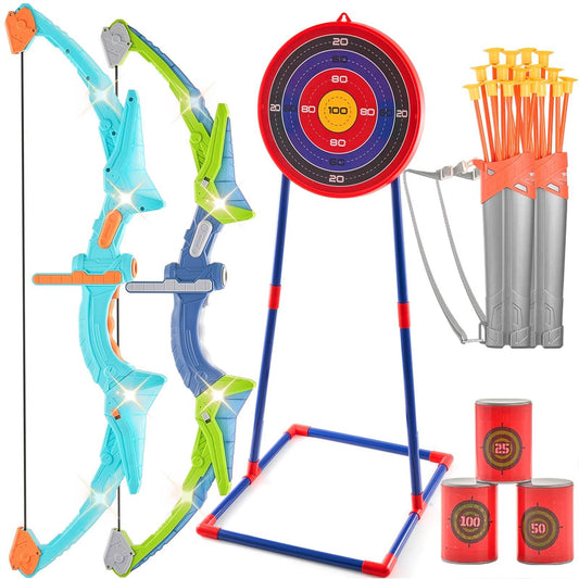 Premium Archery Bow Kit Bundle Bright LED Lights For Kids - ToylandEU