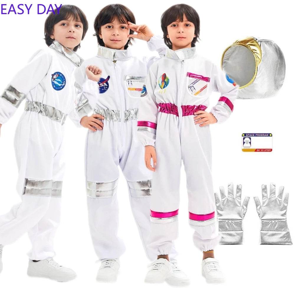 Premium Astronaut Costume White Spacesuit Unisex Kids - ToylandEU