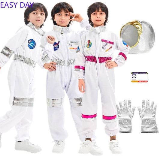 Premium Astronaut Costume White Spacesuit Unisex Kids - ToylandEU