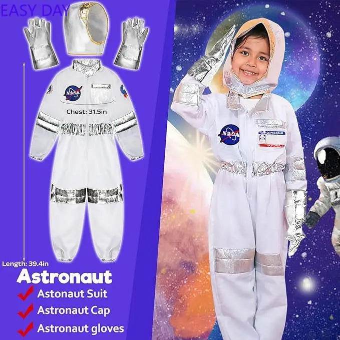 Premium Astronaut Costume White Spacesuit Unisex Kids - ToylandEU