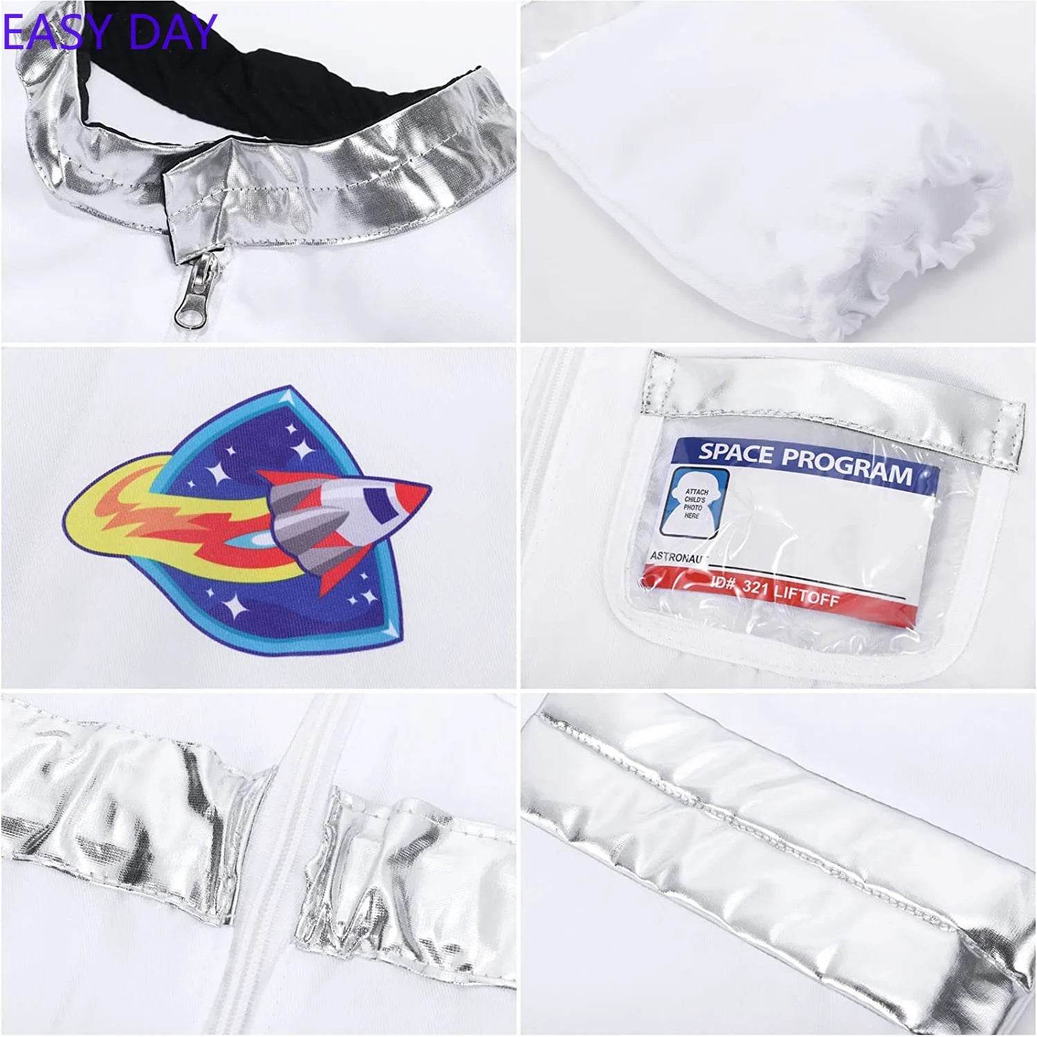 Premium Astronaut Costume White Spacesuit Unisex Kids - ToylandEU