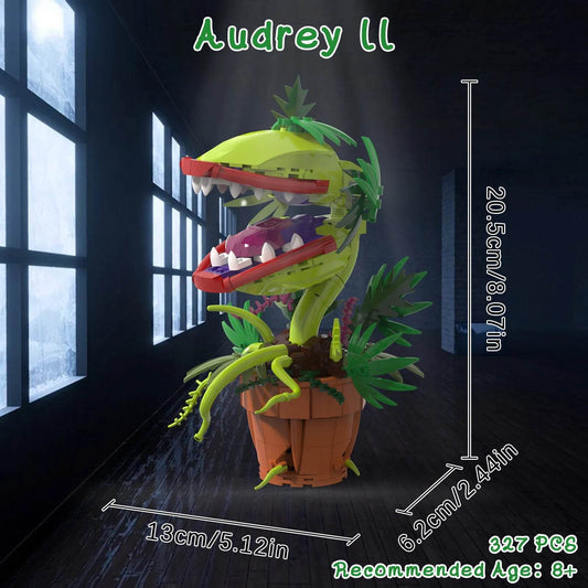 Premium Audrey II Piranha Plant Blocks & Bricks Set For Fans 327 Pieces - ToylandEU