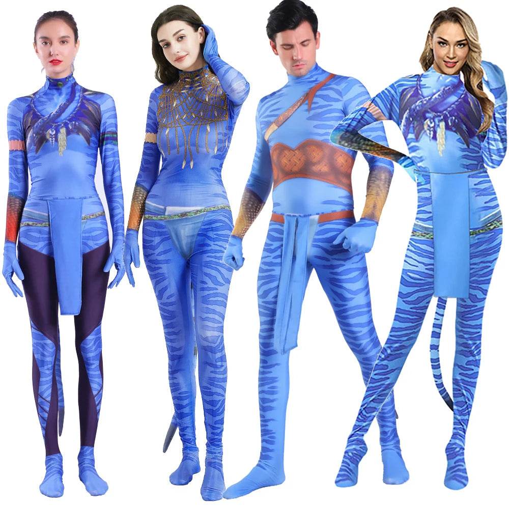 Premium Avatar Costume Cosplay Alien Jumpsuit For Couples - ToylandEU