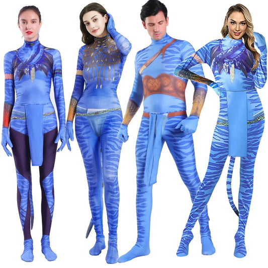 Premium Avatar Costume Cosplay Alien Jumpsuit For Couples - ToylandEU