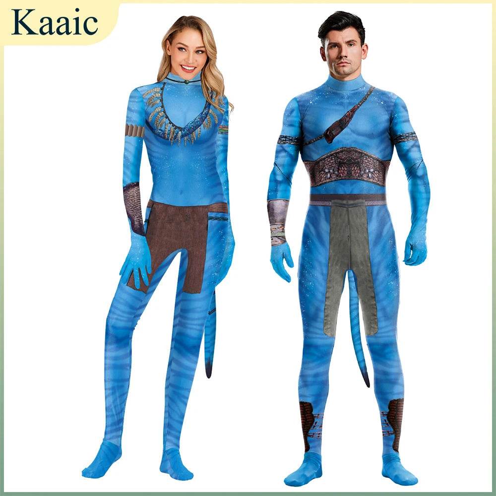 Premium Avatar Costume Cosplay Alien Jumpsuit For Couples - ToylandEU
