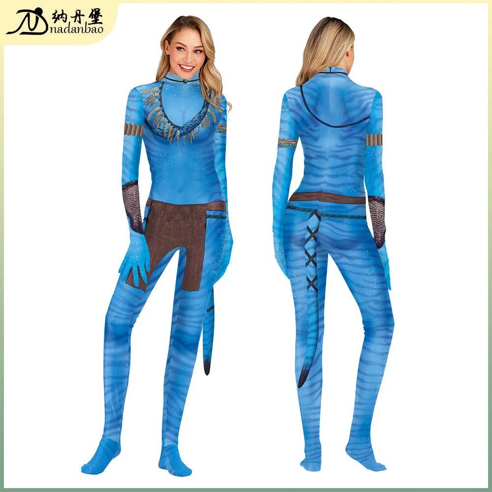Premium Avatar Costume Cosplay Alien Jumpsuit For Couples - ToylandEU