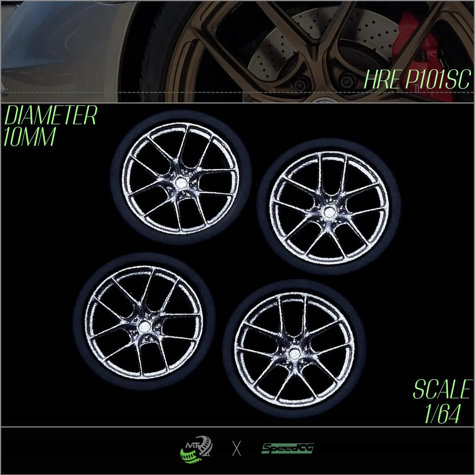 Premium BBS RID One Sixty Four Diecast Wheels With Tires - ToylandEU