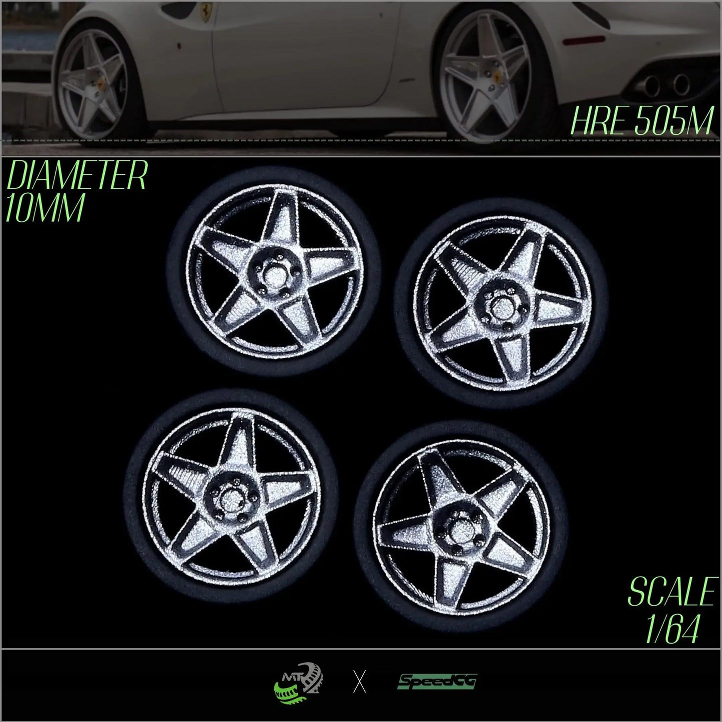 Premium BBS RID One Sixty Four Diecast Wheels With Tires - ToylandEU