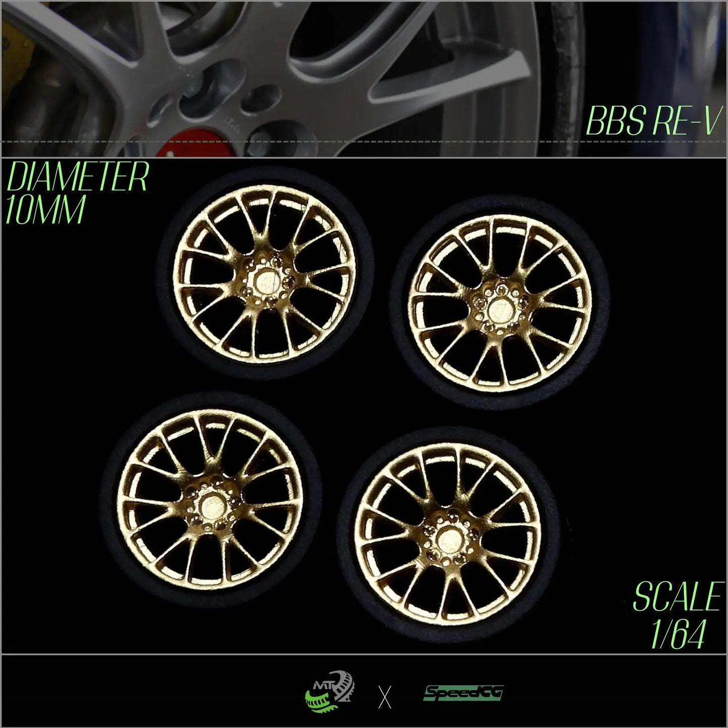 Premium BBS RID One Sixty Four Diecast Wheels With Tires - ToylandEU