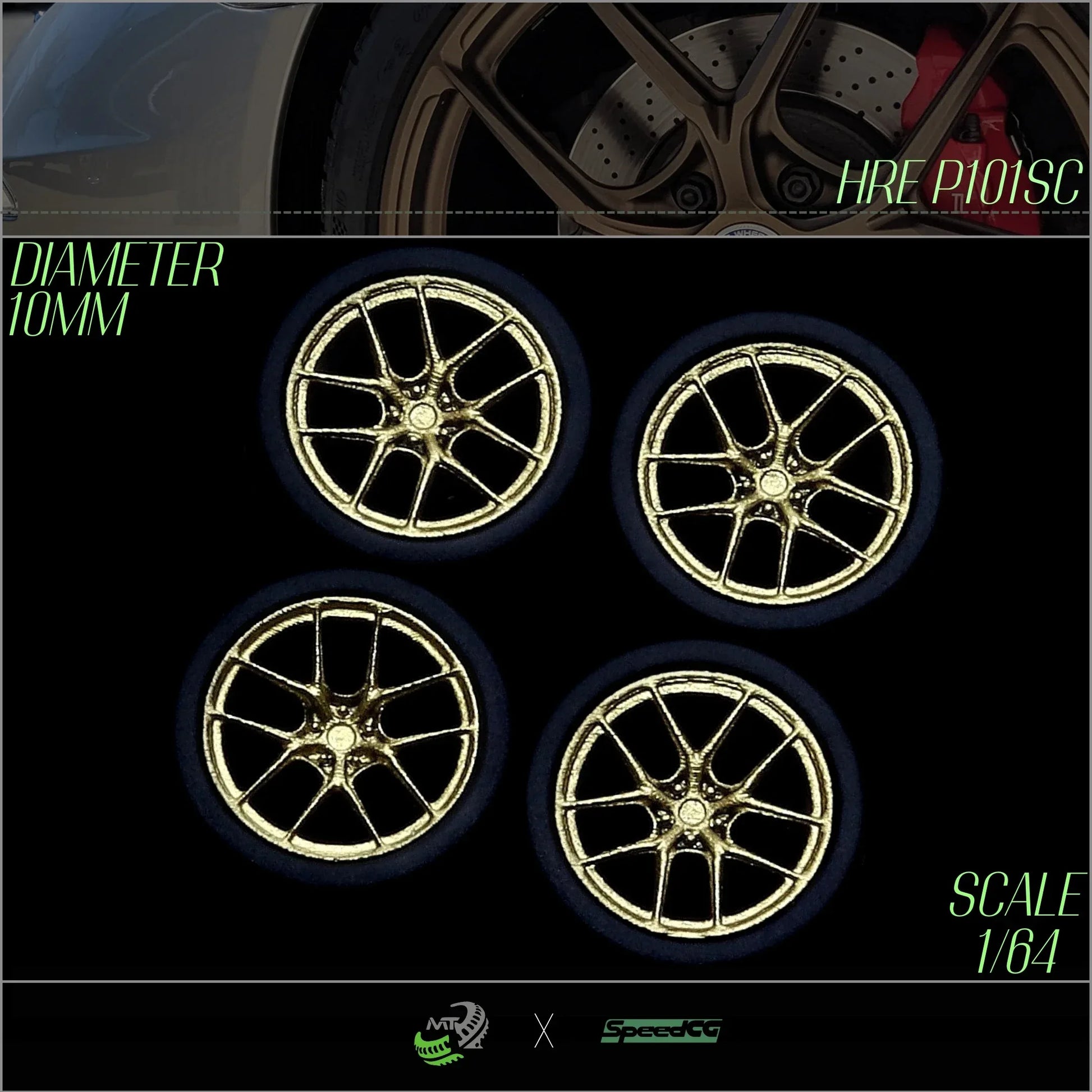Premium BBS RID One Sixty Four Diecast Wheels With Tires - ToylandEU