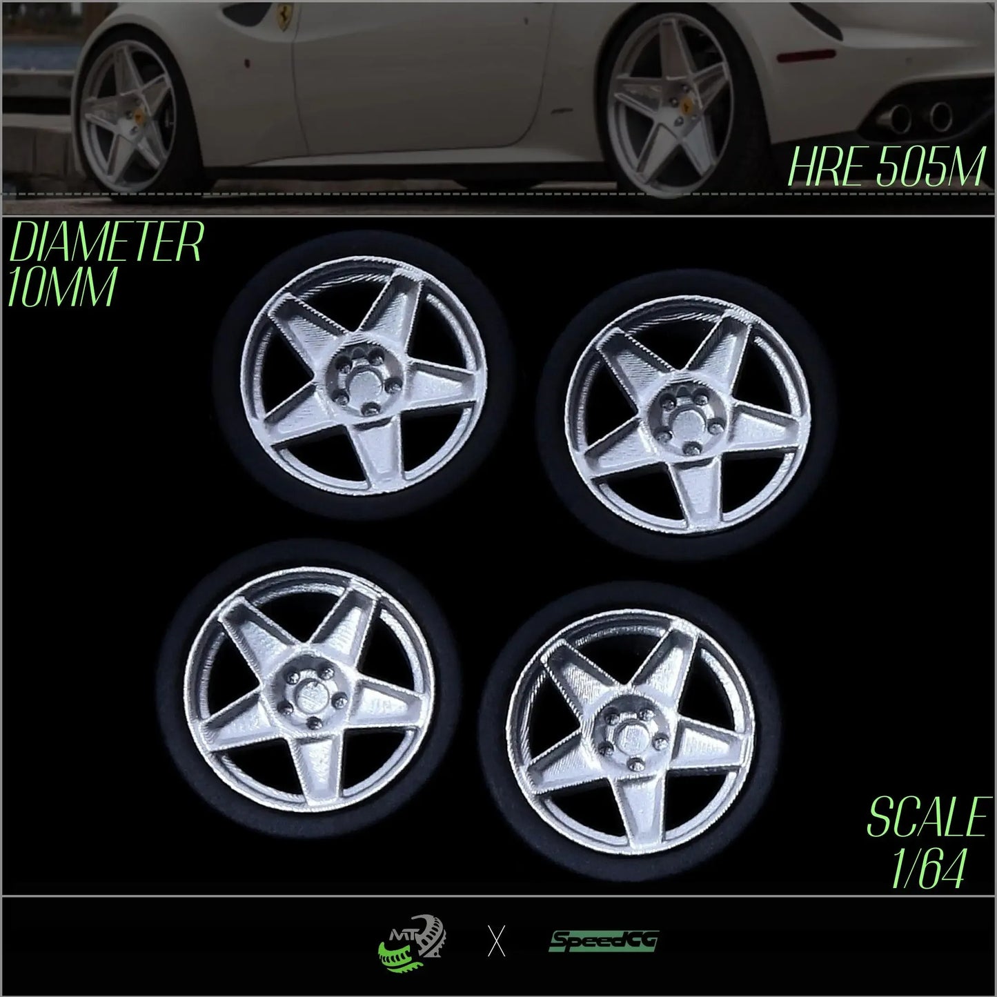 Premium BBS RID One Sixty Four Diecast Wheels With Tires - ToylandEU