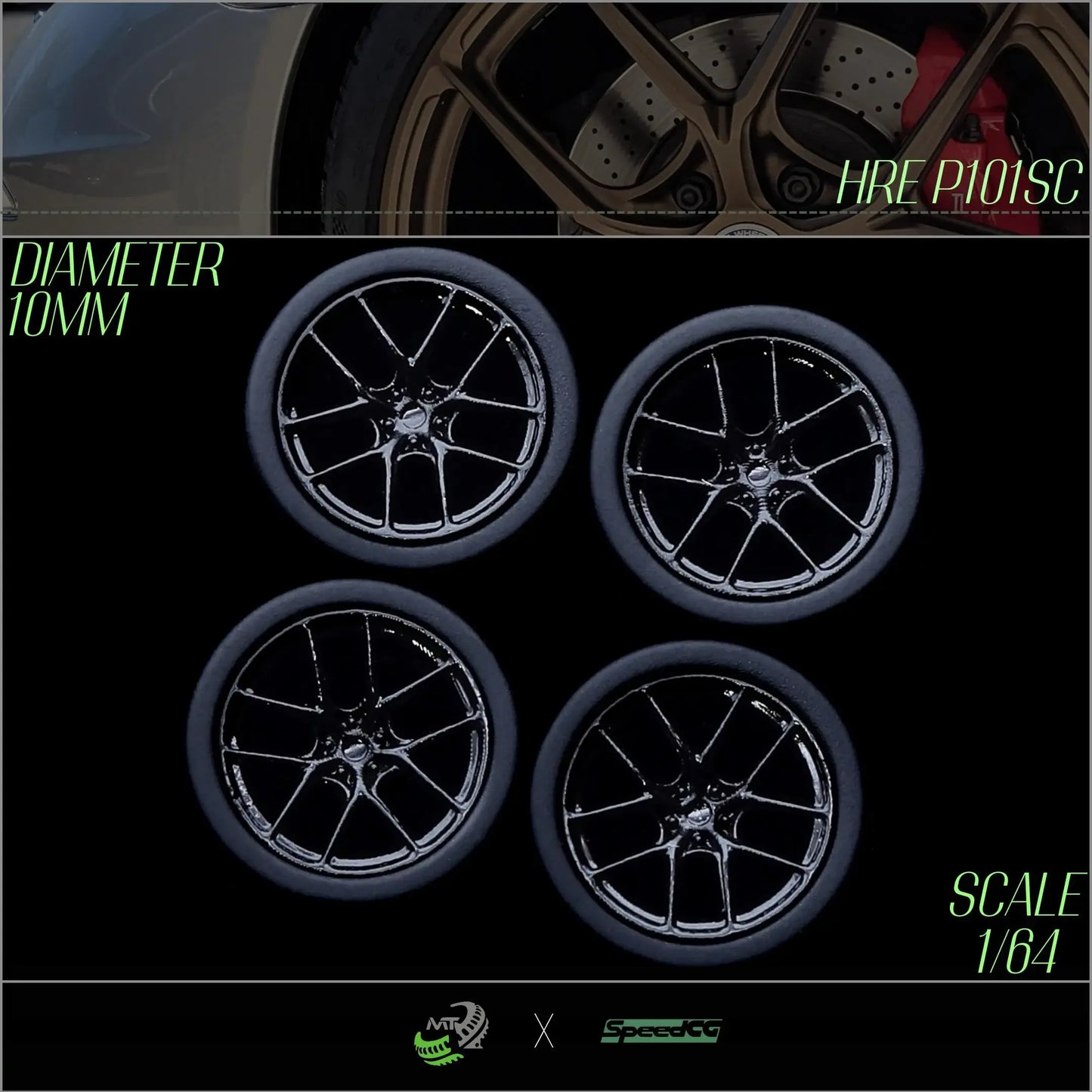 Premium BBS RID One Sixty Four Diecast Wheels With Tires - ToylandEU