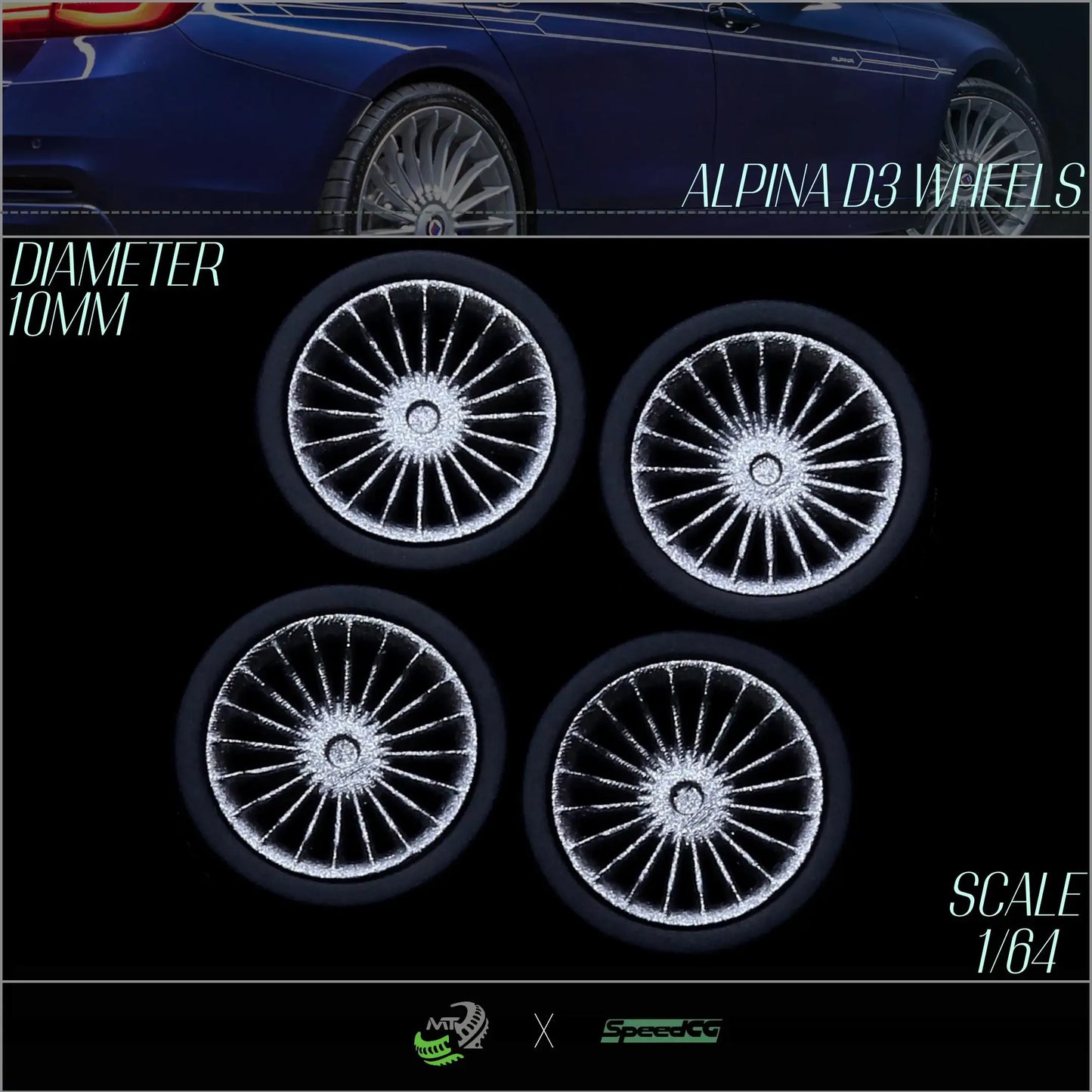 Premium BBS RID One Sixty Four Diecast Wheels With Tires - ToylandEU