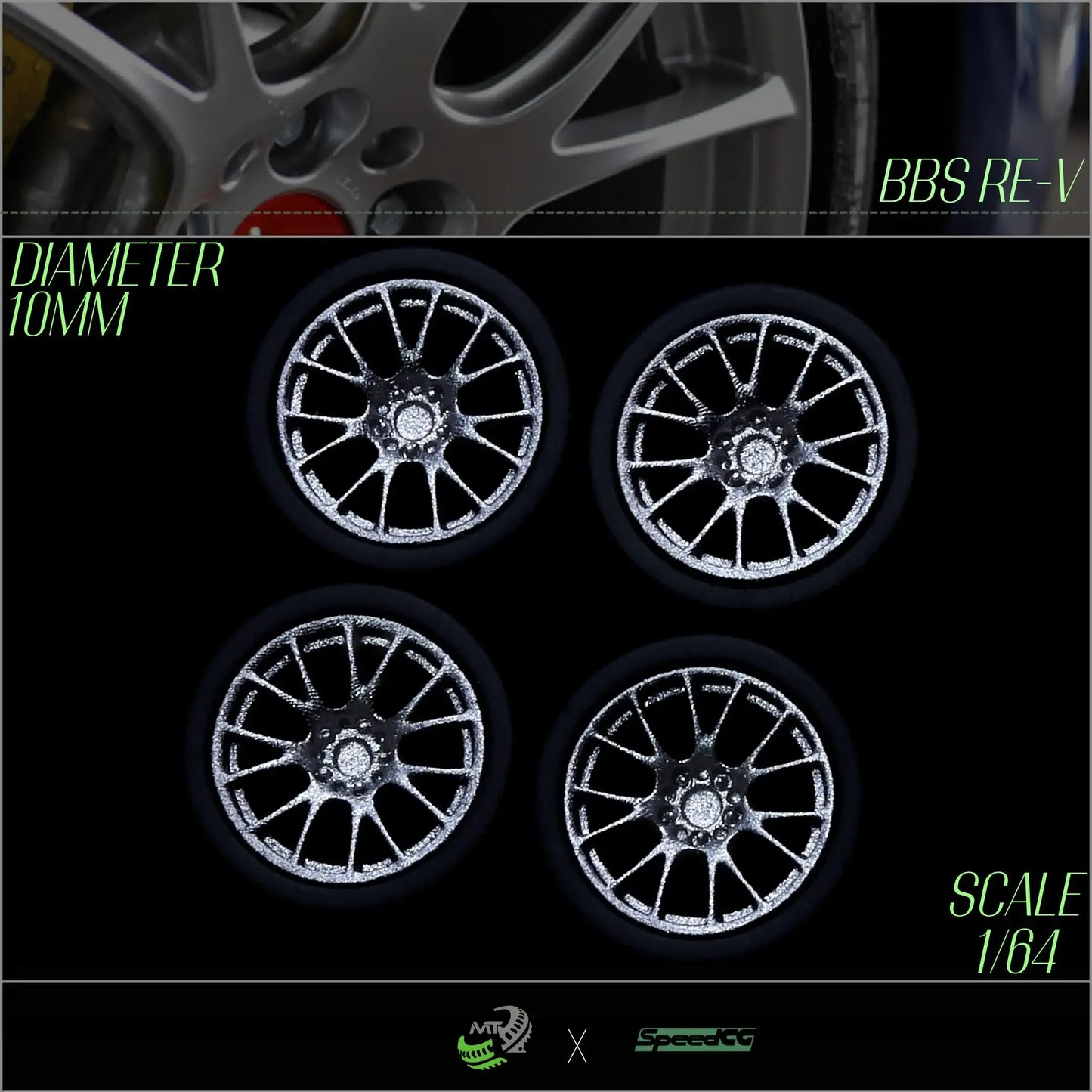 Premium BBS RID One Sixty Four Diecast Wheels With Tires - ToylandEU
