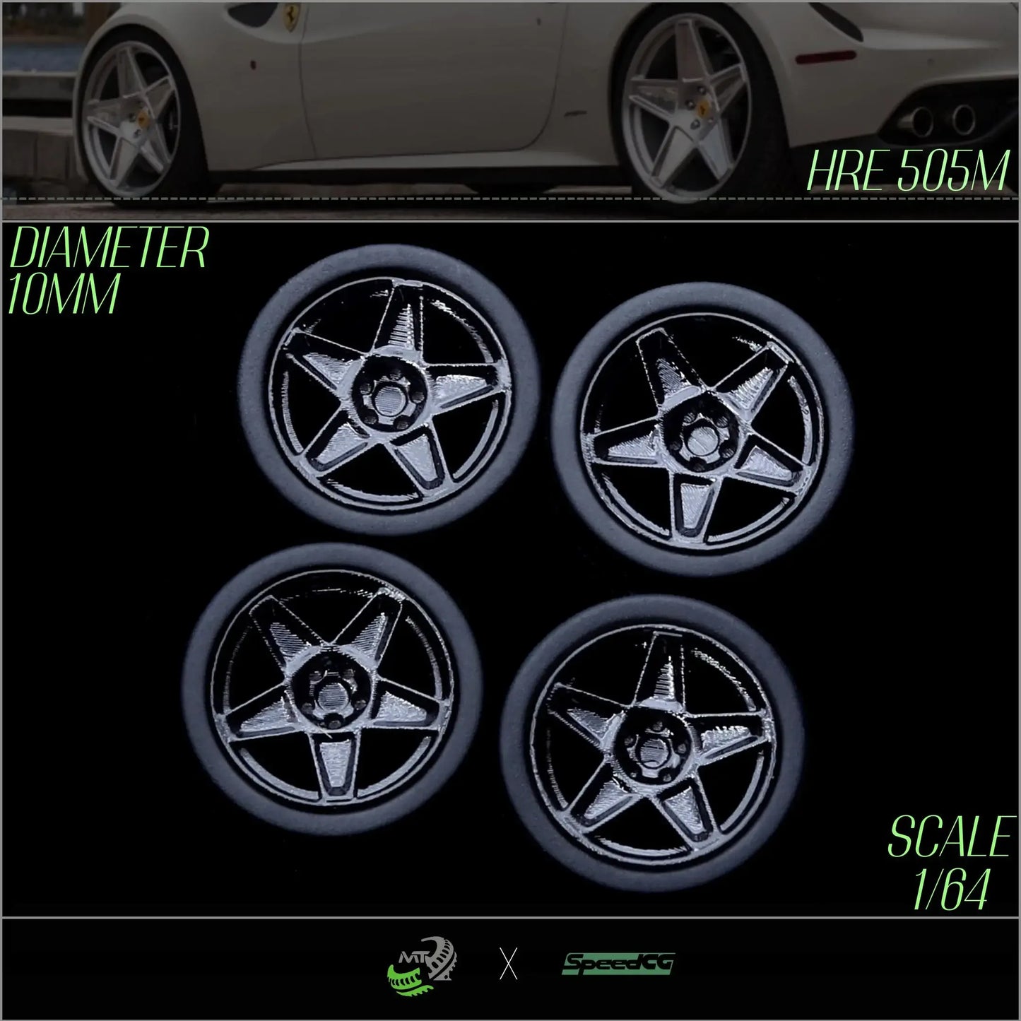 Premium BBS RID One Sixty Four Diecast Wheels With Tires - ToylandEU