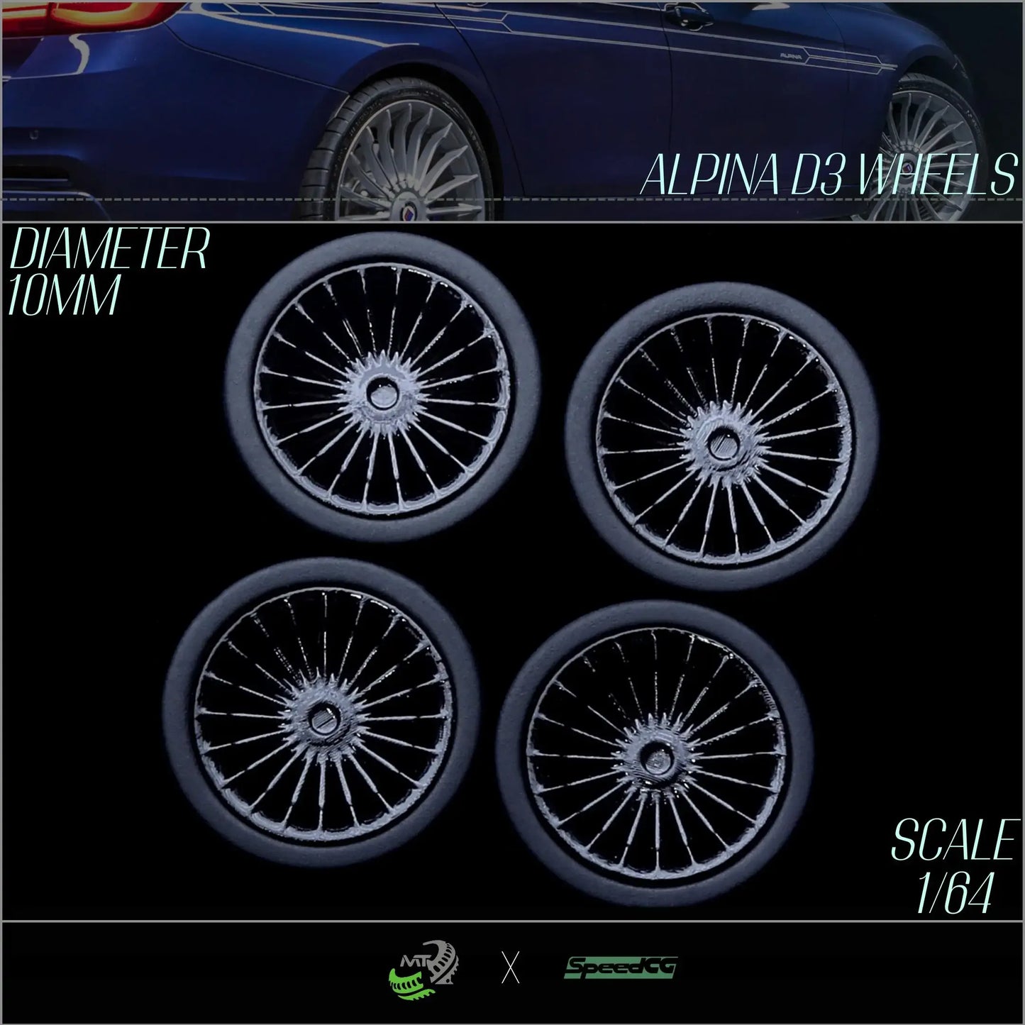 Premium BBS RID One Sixty Four Diecast Wheels With Tires - ToylandEU