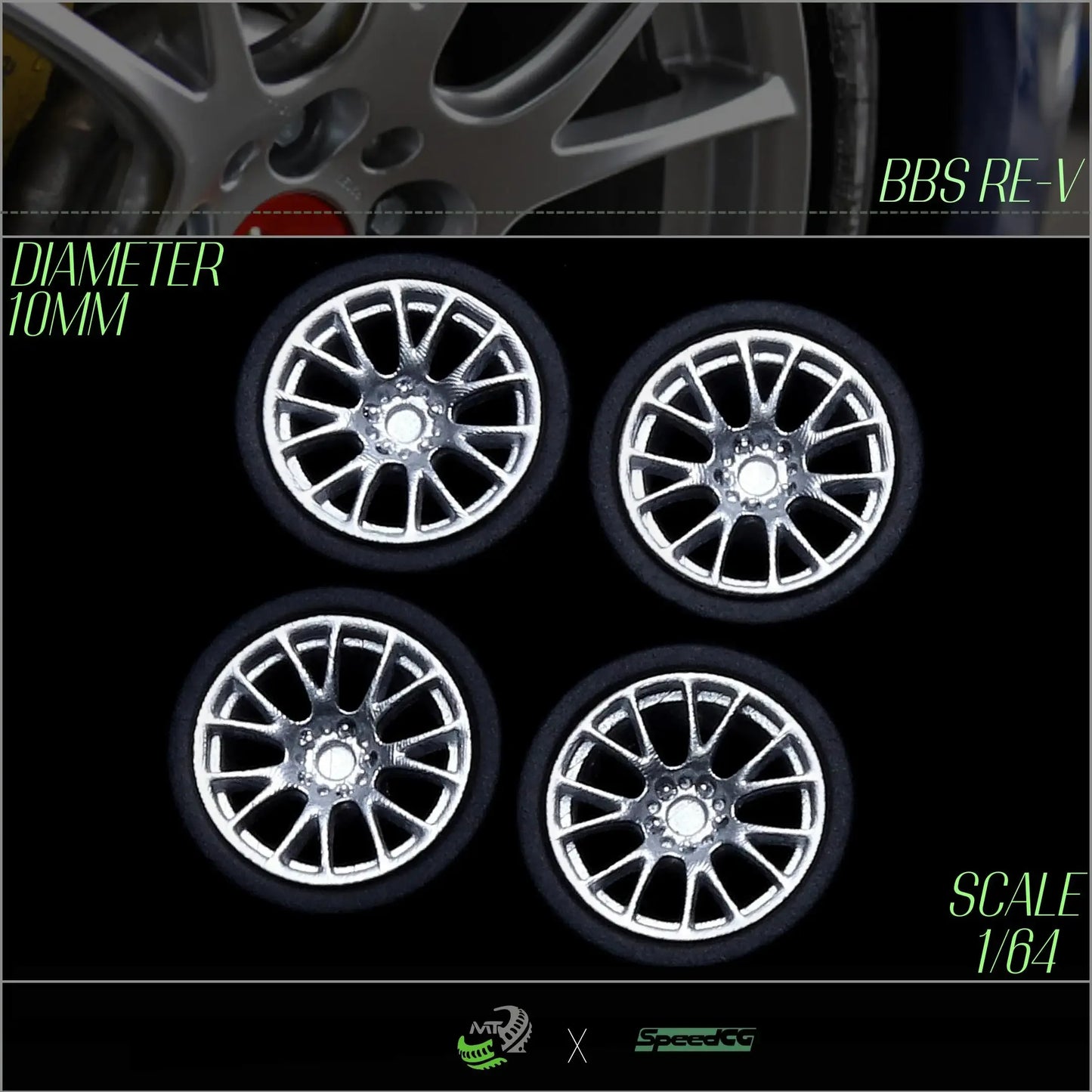 Premium BBS RID One Sixty Four Diecast Wheels With Tires - ToylandEU