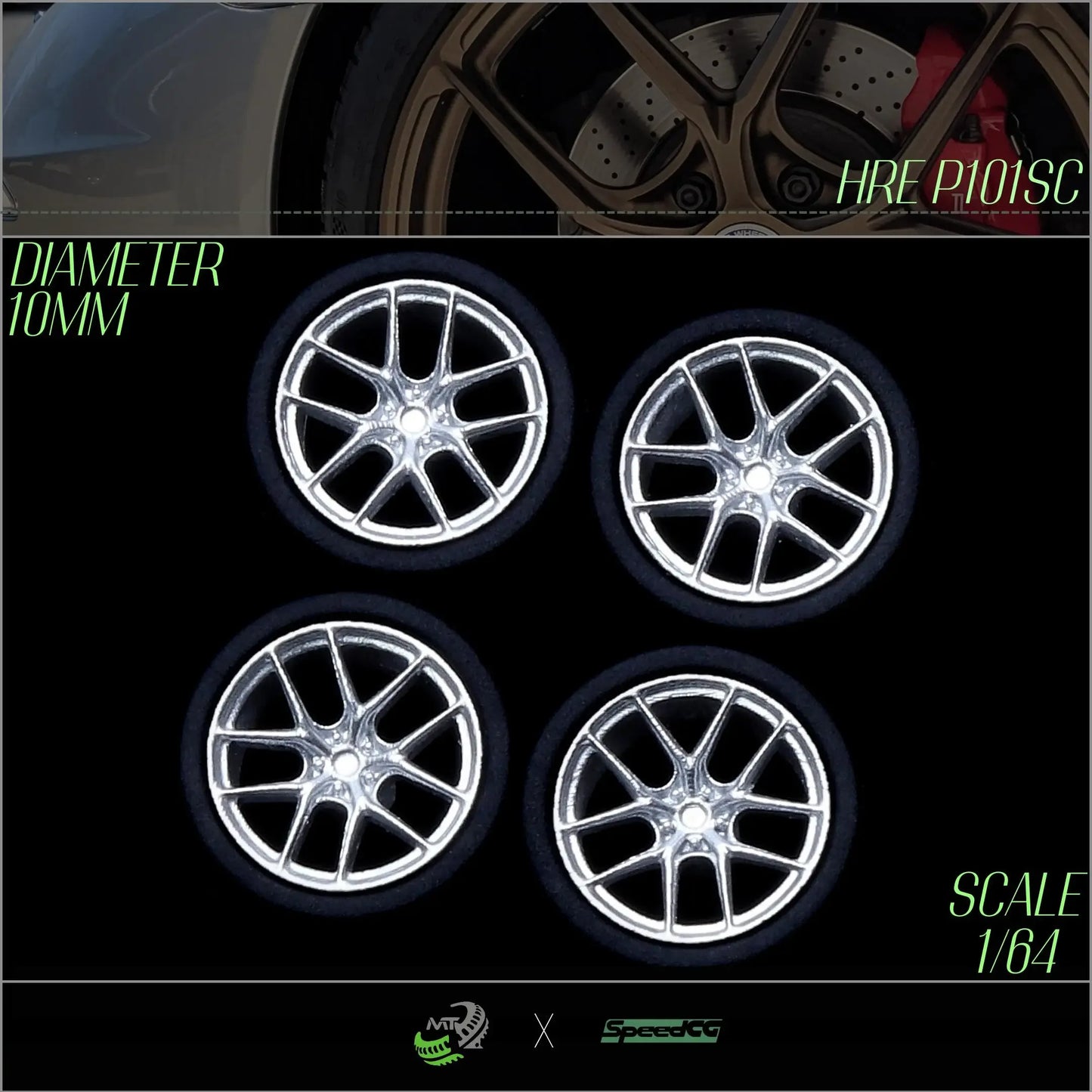 Premium BBS RID One Sixty Four Diecast Wheels With Tires - ToylandEU