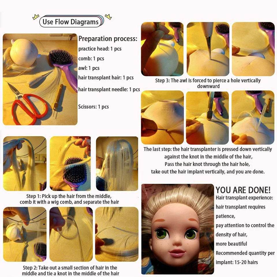 Premium BJD SD Doll Wig Milk Silk 80CM Anti Mohair For Dolls - ToylandEU