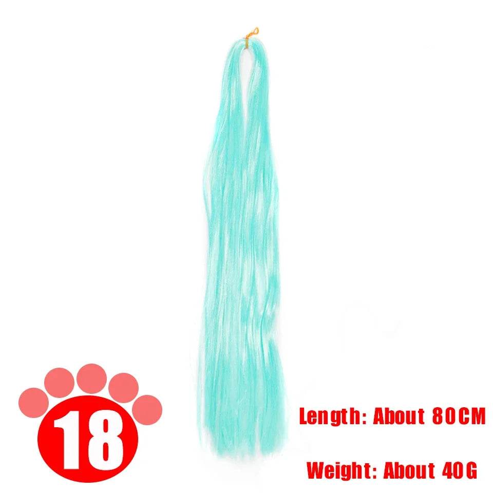 Premium BJD SD Doll Wig Milk Silk 80CM Anti Mohair For Dolls - ToylandEU