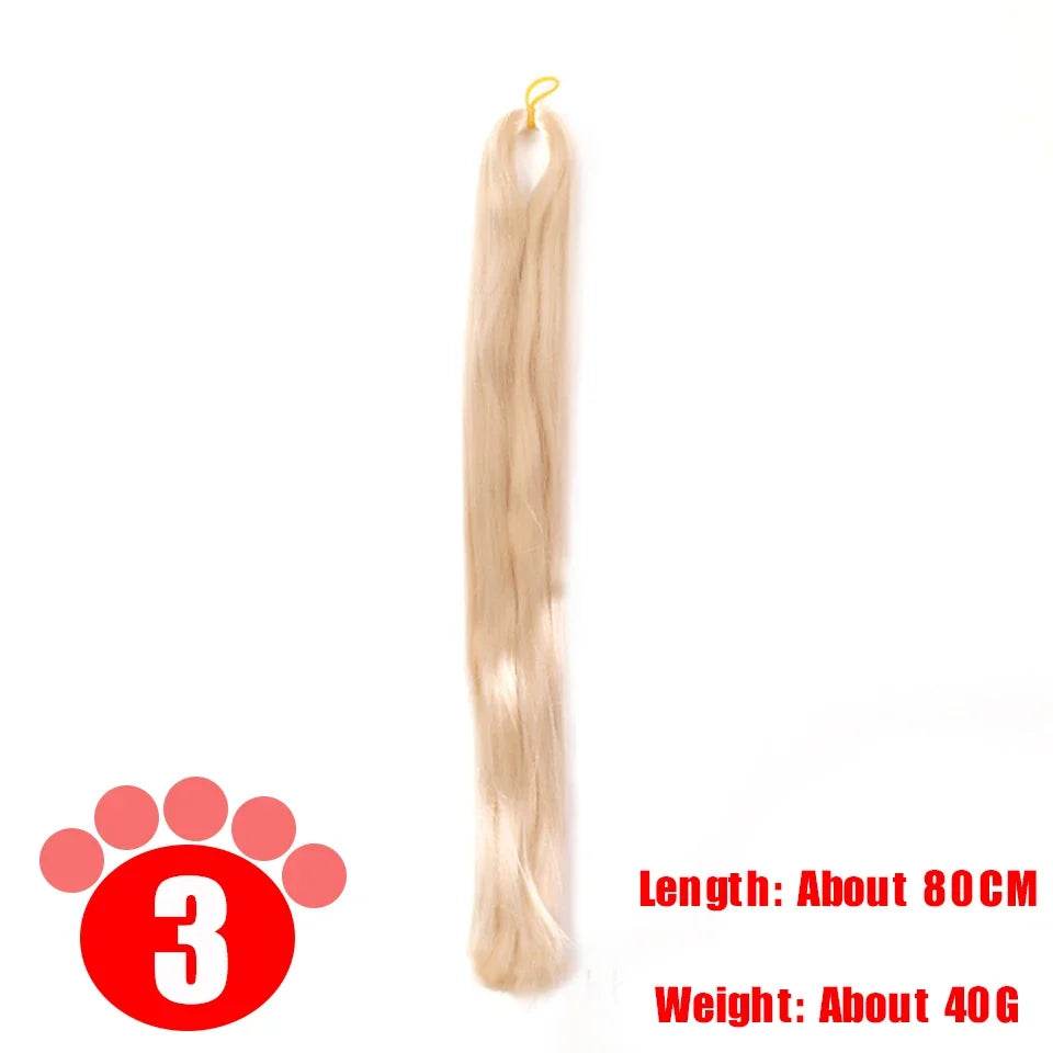 Premium BJD SD Doll Wig Milk Silk 80CM Anti Mohair For Dolls - ToylandEU