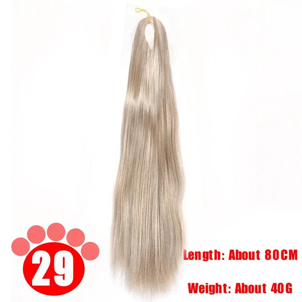 Premium BJD SD Doll Wig Milk Silk 80CM Anti Mohair For Dolls - ToylandEU