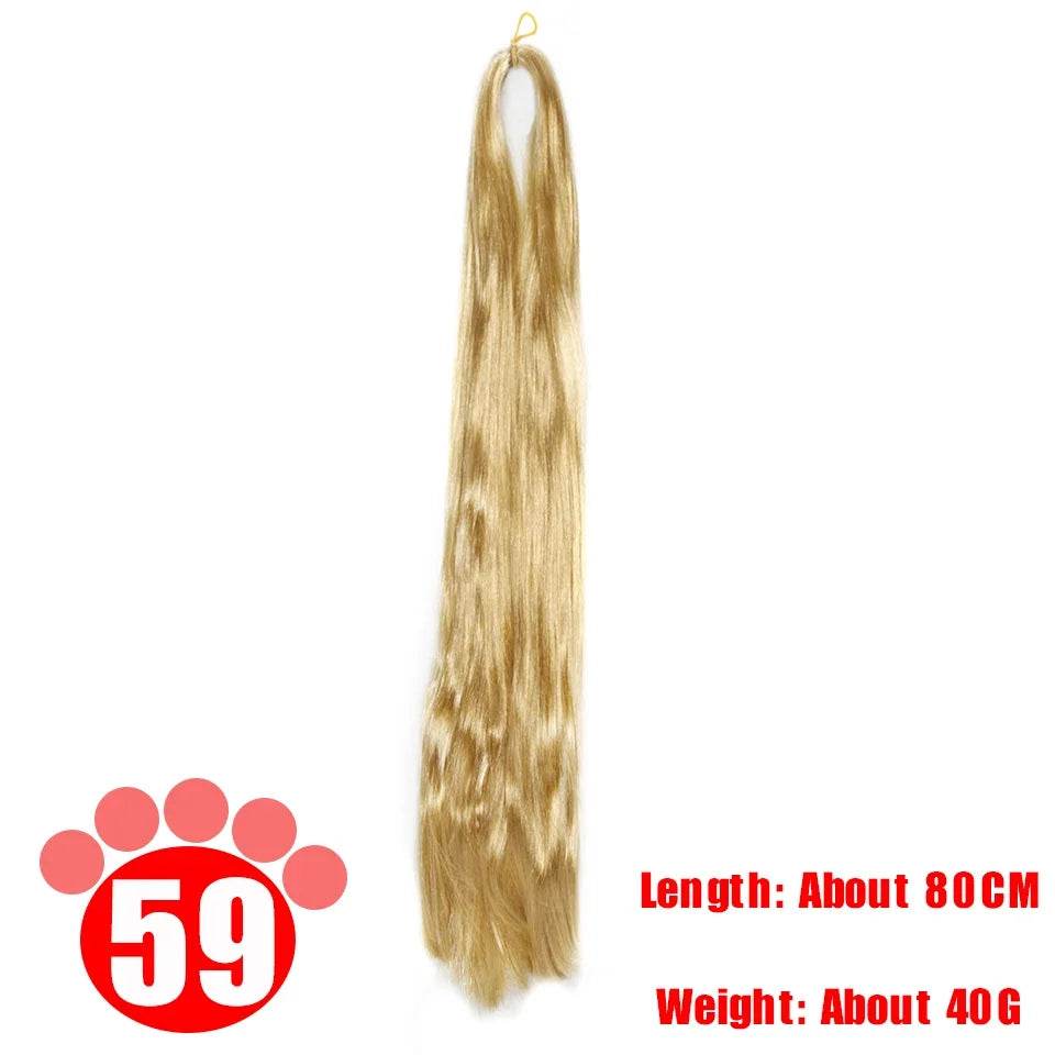 Premium BJD SD Doll Wig Milk Silk 80CM Anti Mohair For Dolls - ToylandEU