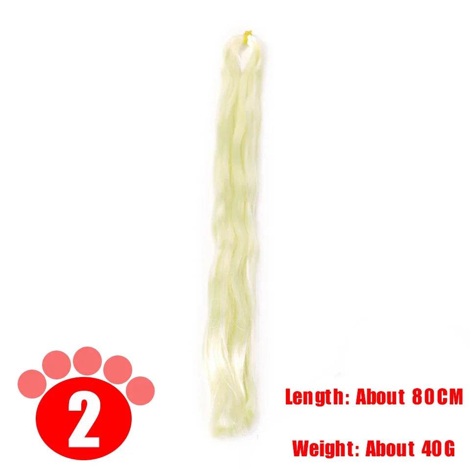 Premium BJD SD Doll Wig Milk Silk 80CM Anti Mohair For Dolls - ToylandEU