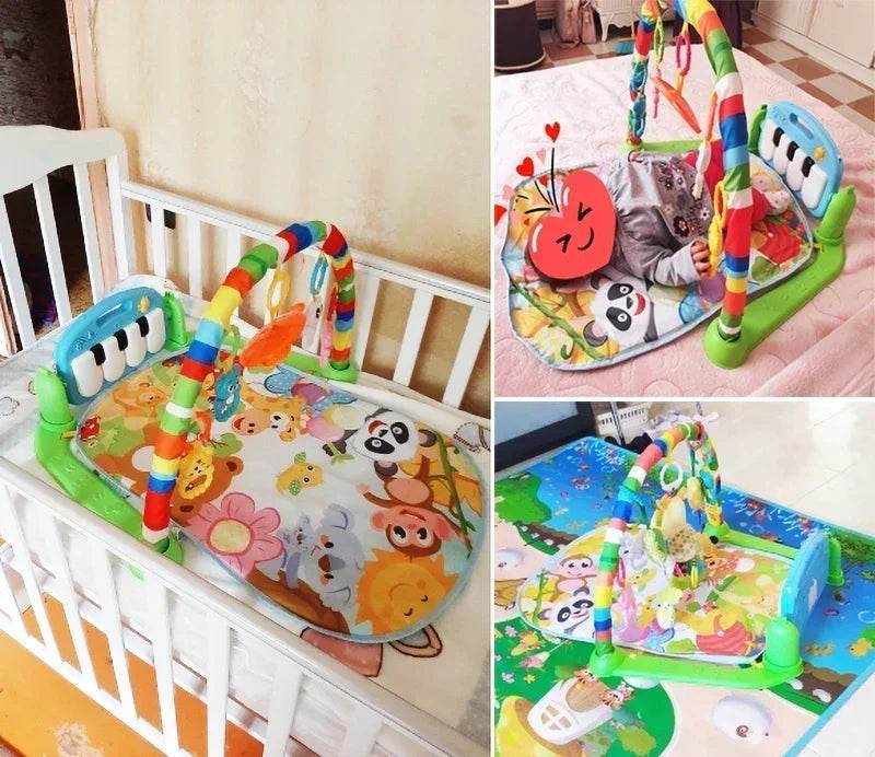 Premium Baby Activity Gym Featuring Musical Piano Keyboard Crawl And Tummy Time Play Mat For 0 To 36 Months - ToylandEU