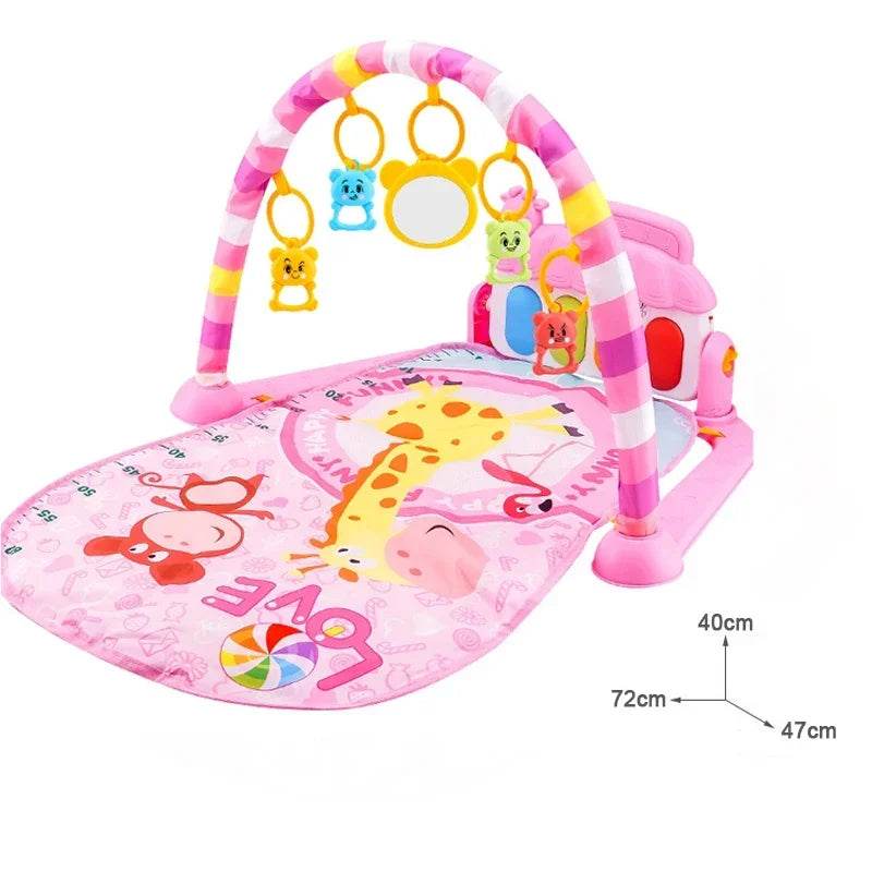 Premium Baby Activity Gym Featuring Musical Piano Keyboard Crawl And Tummy Time Play Mat For 0 To 36 Months - ToylandEU