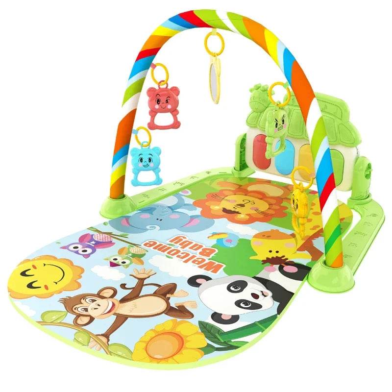Premium Baby Activity Gym Featuring Musical Piano Keyboard Crawl And Tummy Time Play Mat For 0 To 36 Months - ToylandEU