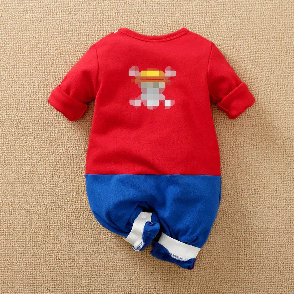 Premium Baby Cosplay Romper With Luffy Akatsuki Vegeta Theme For Unisex Infants 0 To 18 Months - ToylandEU