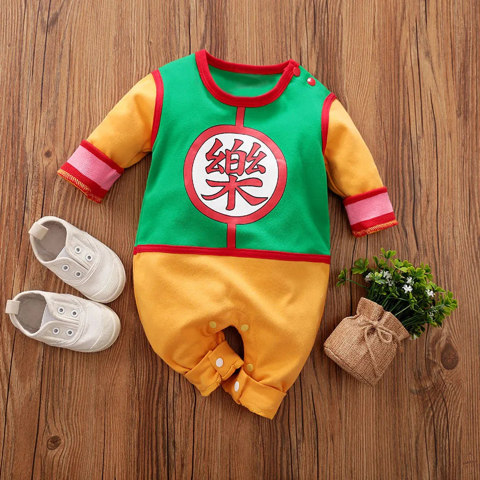 Premium Baby Cosplay Romper With Luffy Akatsuki Vegeta Theme For Unisex Infants 0 To 18 Months - ToylandEU