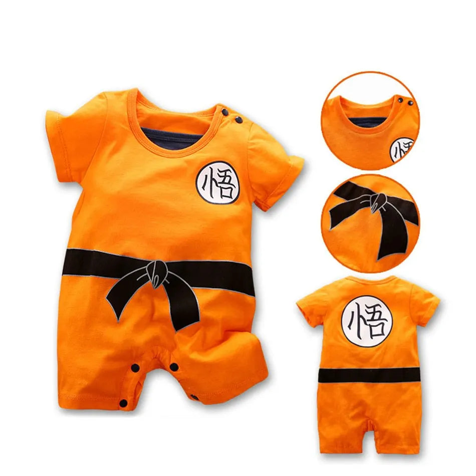 Premium Baby Cosplay Romper With Luffy Akatsuki Vegeta Theme For Unisex Infants 0 To 18 Months - ToylandEU