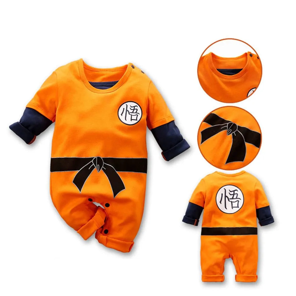 Premium Baby Cosplay Romper With Luffy Akatsuki Vegeta Theme For Unisex Infants 0 To 18 Months - ToylandEU