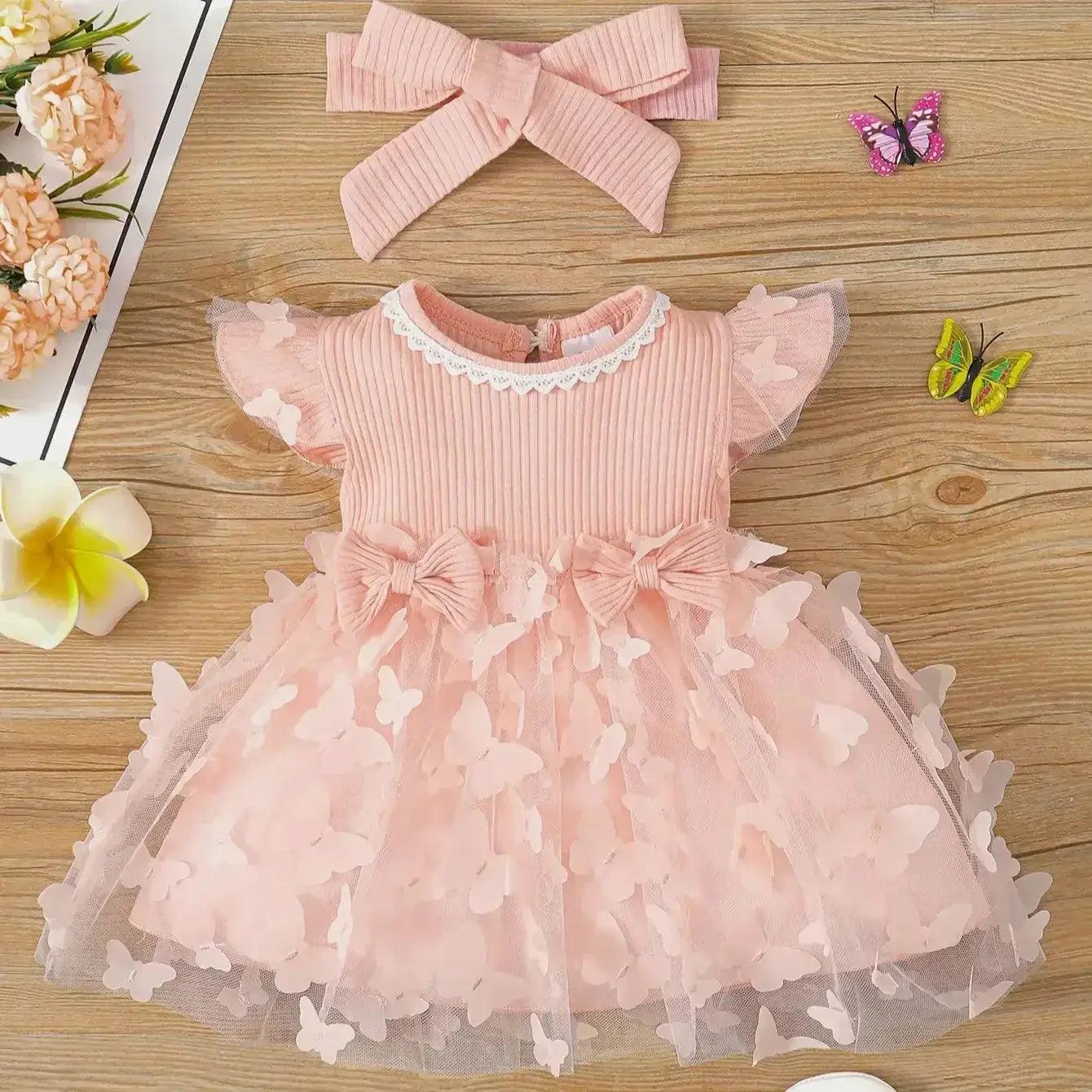  Premium Baby Dress Lace Butterfly Mesh - CN Guangdong -  ToylandEU™