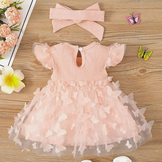  Premium Baby Dress Lace Butterfly Mesh - CN Guangdong -  ToylandEU™