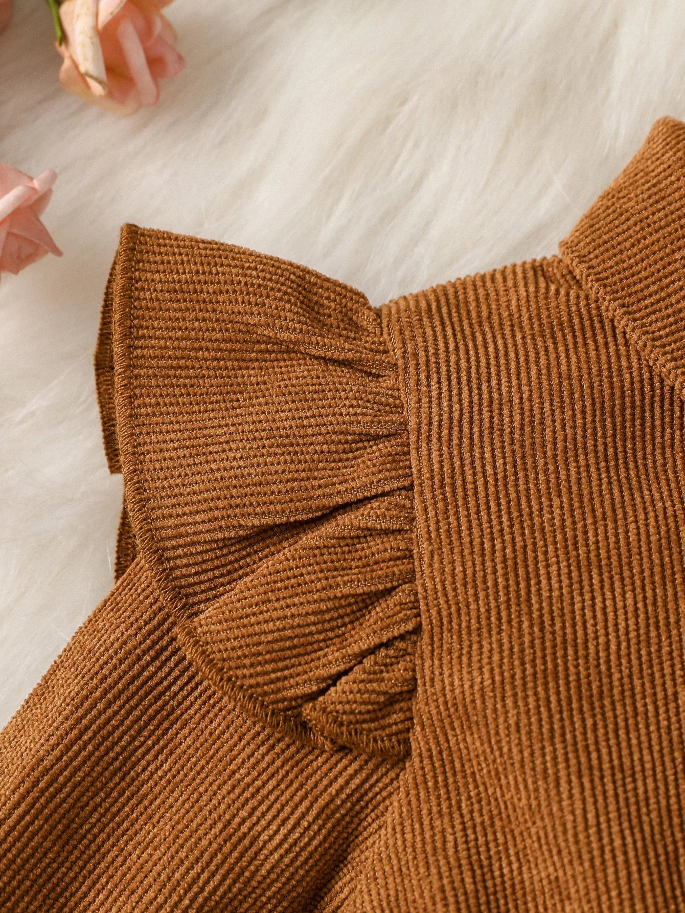 Premium Baby Girl Dress Long Sleeve Turn Down Collar All Seasons - ToylandEU