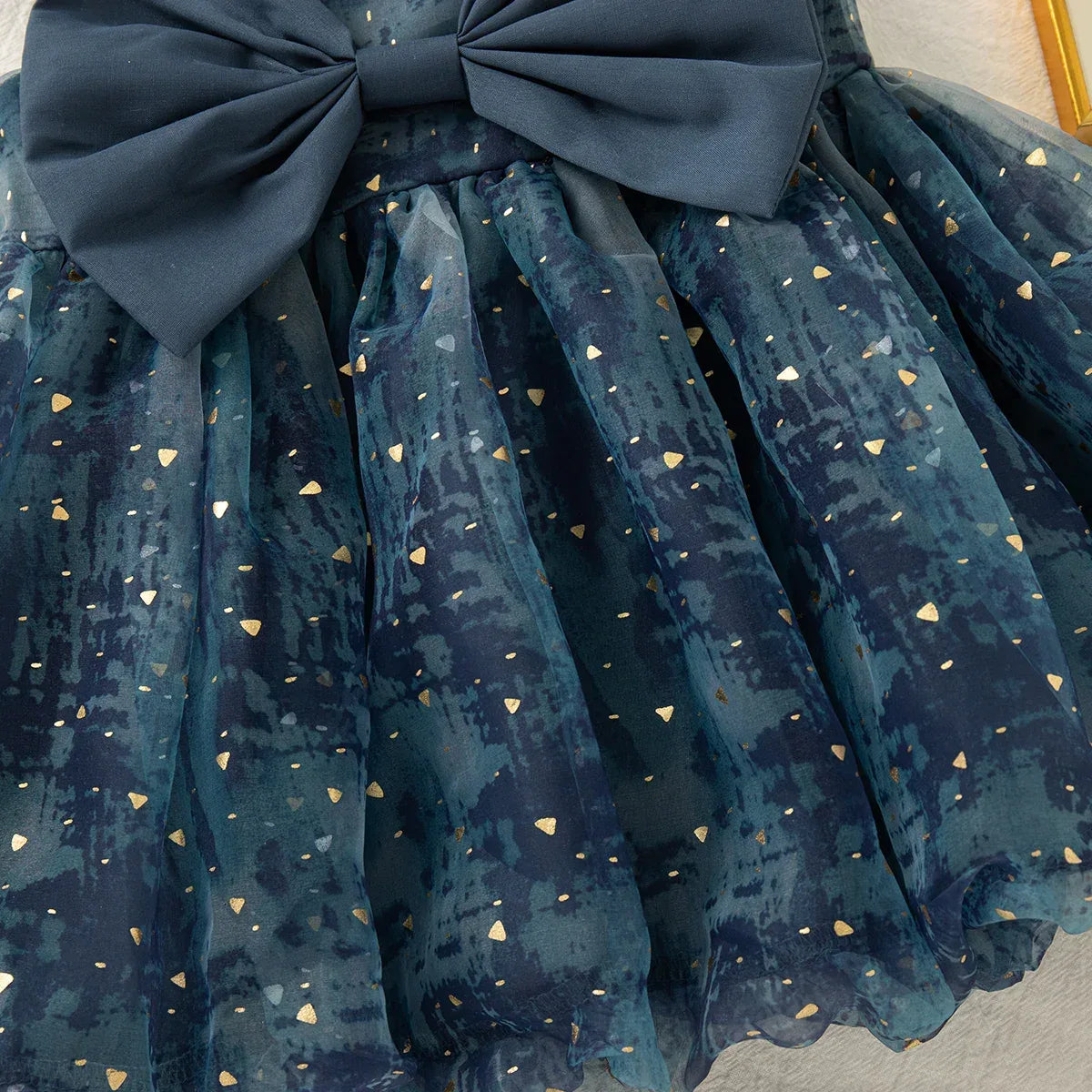 Premium Baby Girl Tulle Dress with Sequined Bow Sleeves for Summer Parties - ToylandEU