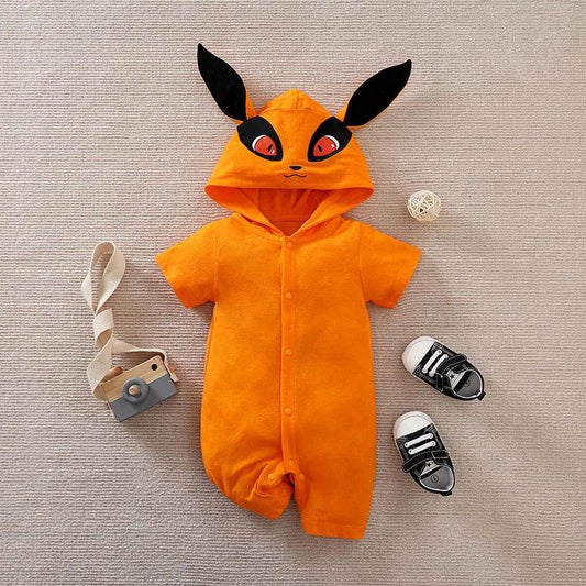 Premium Baby Romper Anime Fox Role Playing Theme Unisex Cotton Soft Summer For 0 To 18 Months - ToylandEU