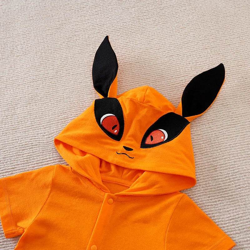 Premium Baby Romper Anime Fox Role Playing Theme Unisex Cotton Soft Summer For 0 To 18 Months - ToylandEU