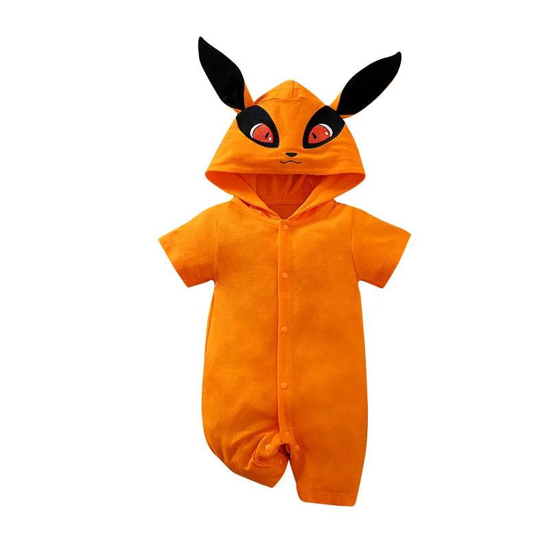 Premium Baby Romper Anime Fox Role Playing Theme Unisex Cotton Soft Summer For 0 To 18 Months - ToylandEU
