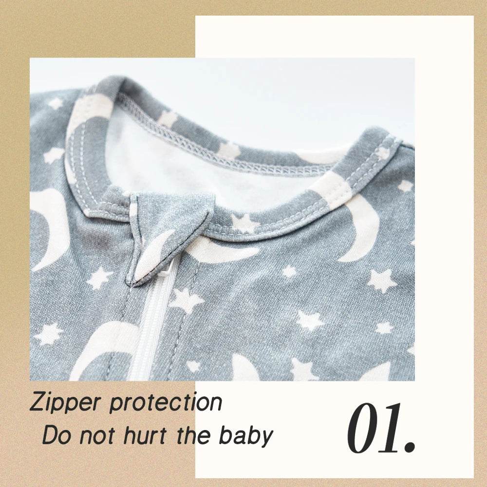 Premium Baby Romper Bamboo Cotton Blend Knit Long Design Unisex Infants 0 To 12 Months - ToylandEU